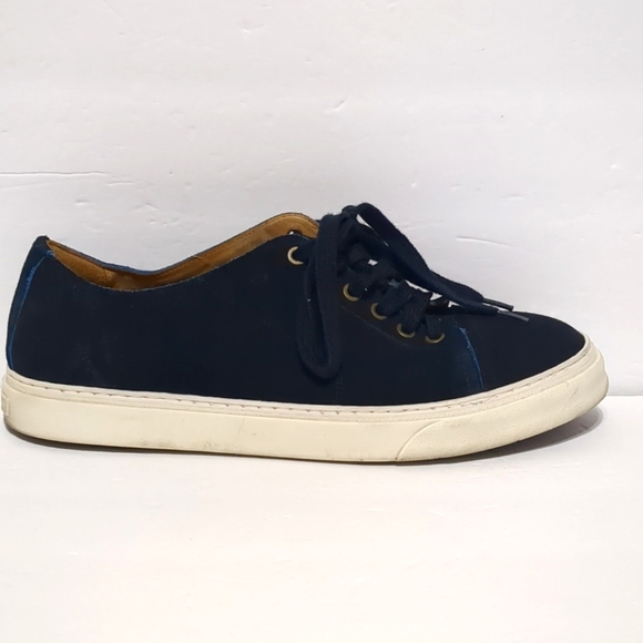 Vince Camuto Other - Vince Camuto dark Blue Leather laces shoes Sneakers men size 9.5